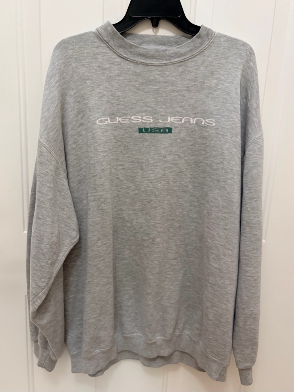 Vintage GUESS JEANS USA Light Gray Sweatshirt Men’s Size XL